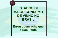 ESTADOS DE MAIOR CONSUMO DE VINHO NO BRASIL