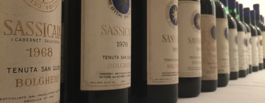 Sassicaia, TODAS as safras, desde 1968