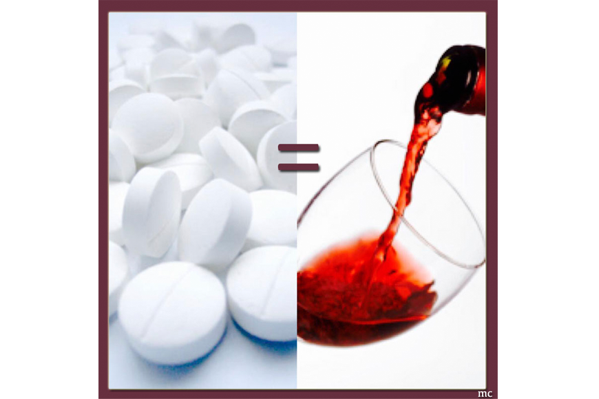 Vinho em vez de Aspirina